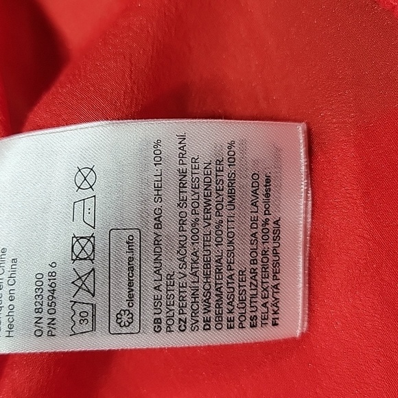 H&M Size 8 Bright Red Georgette V-Neck Blouse Ruching Detail, Excellent Cond. - Picture 11 of 12